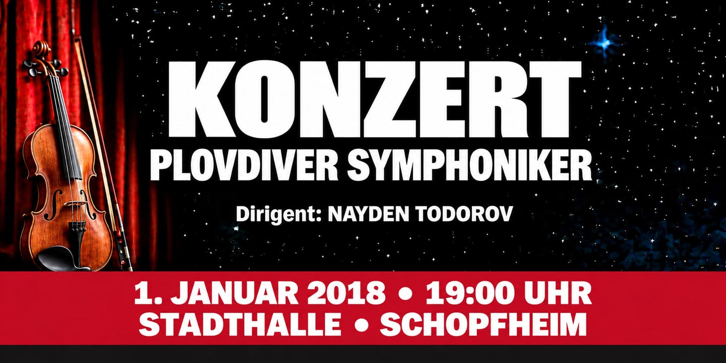 Event banner: Concert with Plovdiver Symphoniker (01.01.2018)