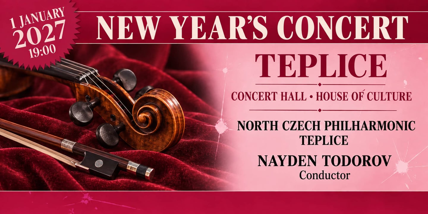 Event banner: New Year's Concert of the City of Teplice (01.01.2027)