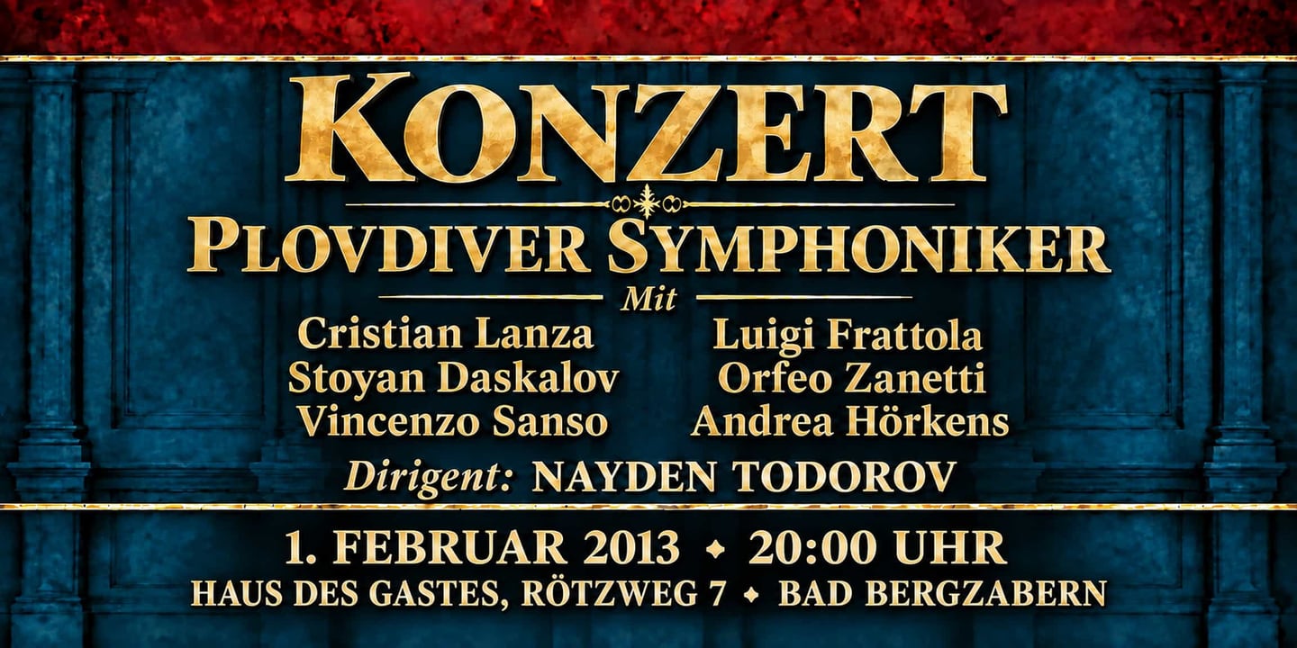 Event banner: Concert with Plovdiver Symphoniker (01.02.2013)