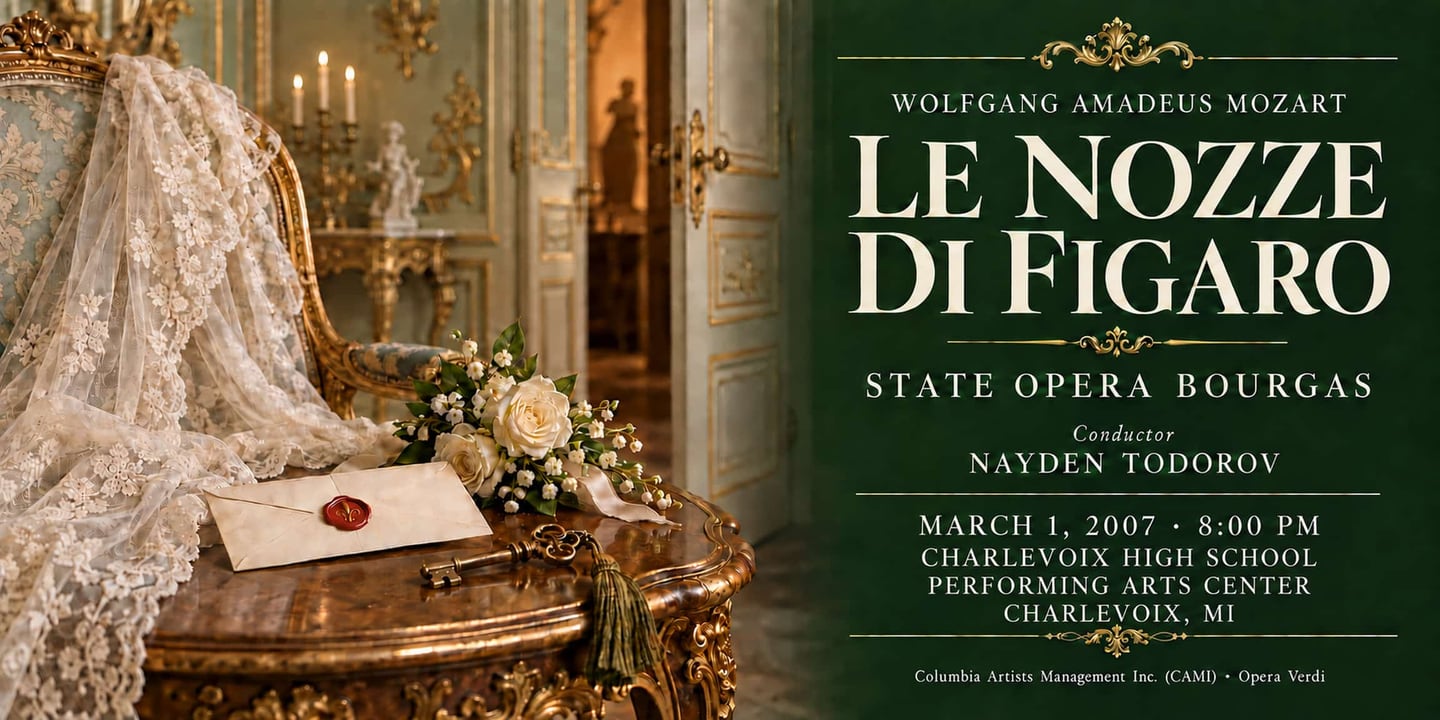 Event banner: Le nozze di Figaro by Mozart (01.03.2007)