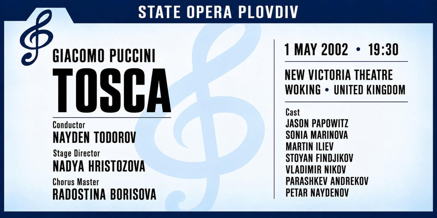 Event banner: Tosca (01.05.2002)