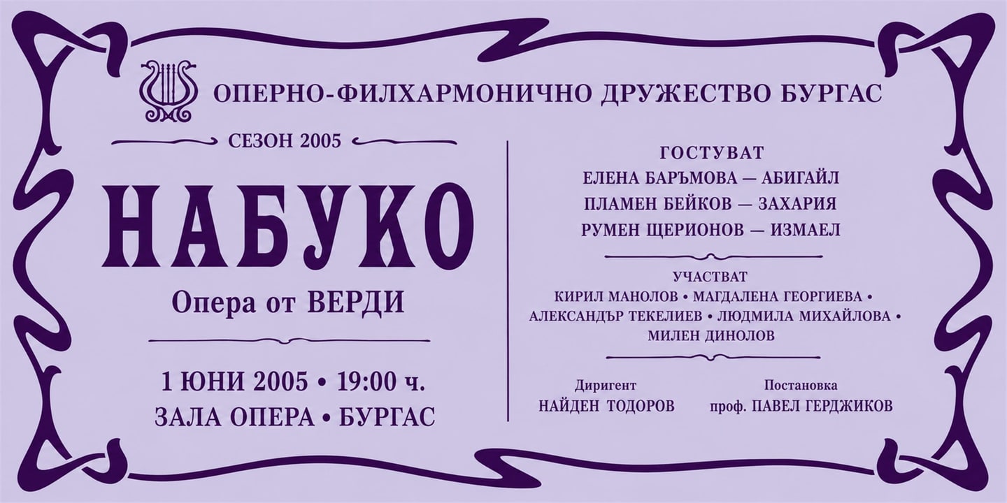 Event banner: Nabucco by Verdi (01.06.2005)