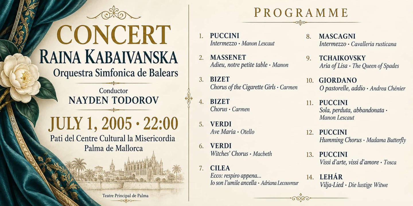 Event banner: Concert with Orquestra Simfonica de Balears (01.07.2005)