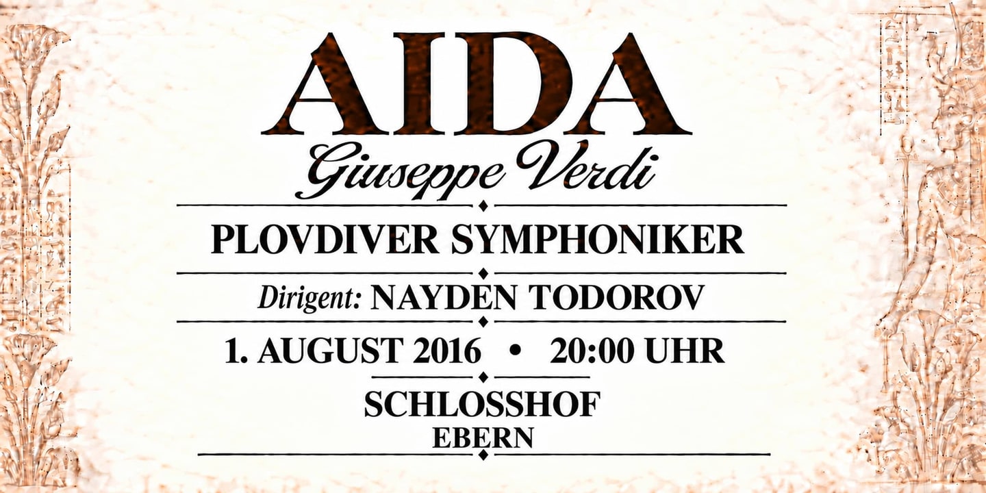 Event banner: Aida (01.08.2016)