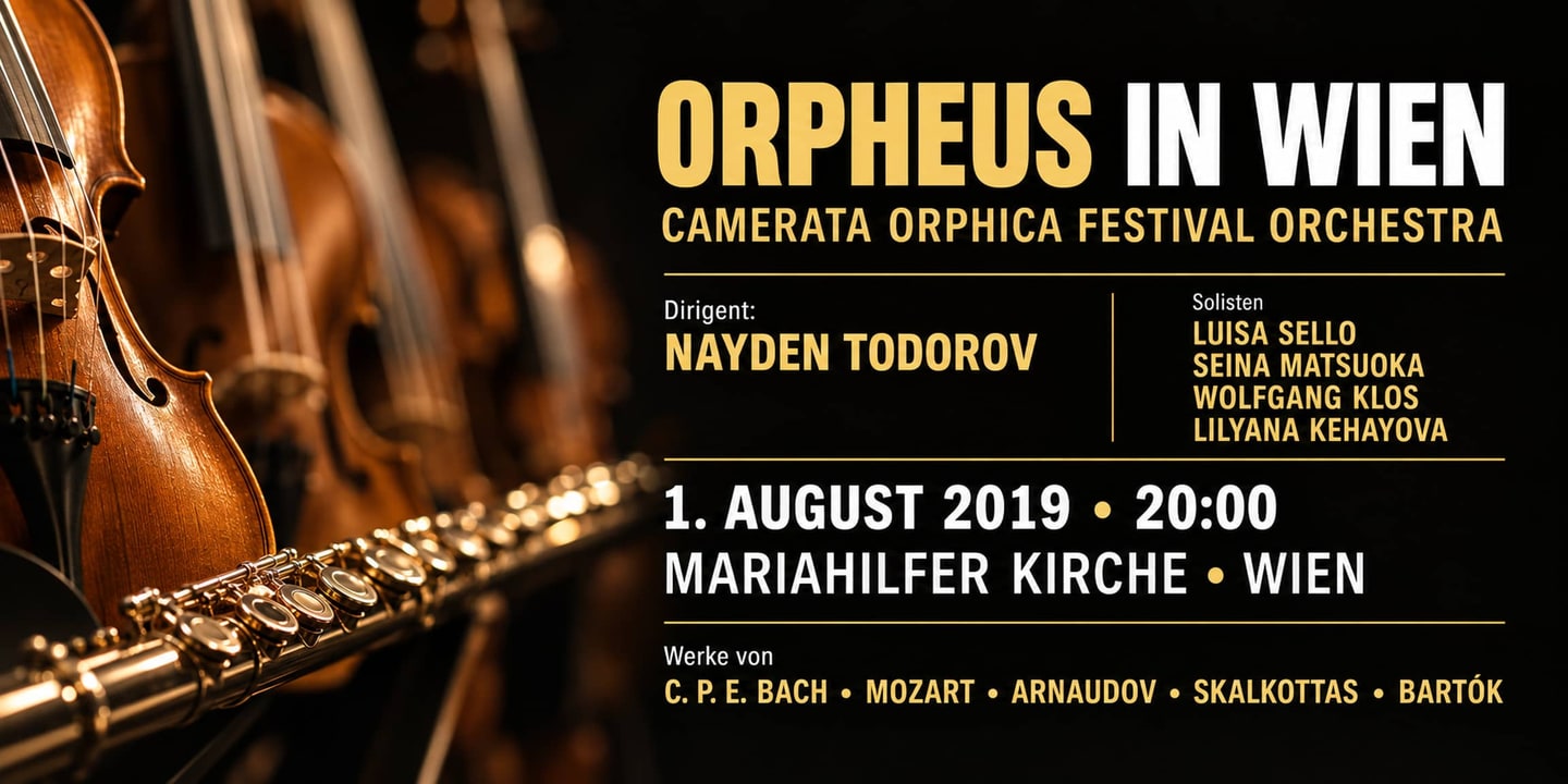 Event banner: Festival "Orpheus in Wien" (01.08.2019)
