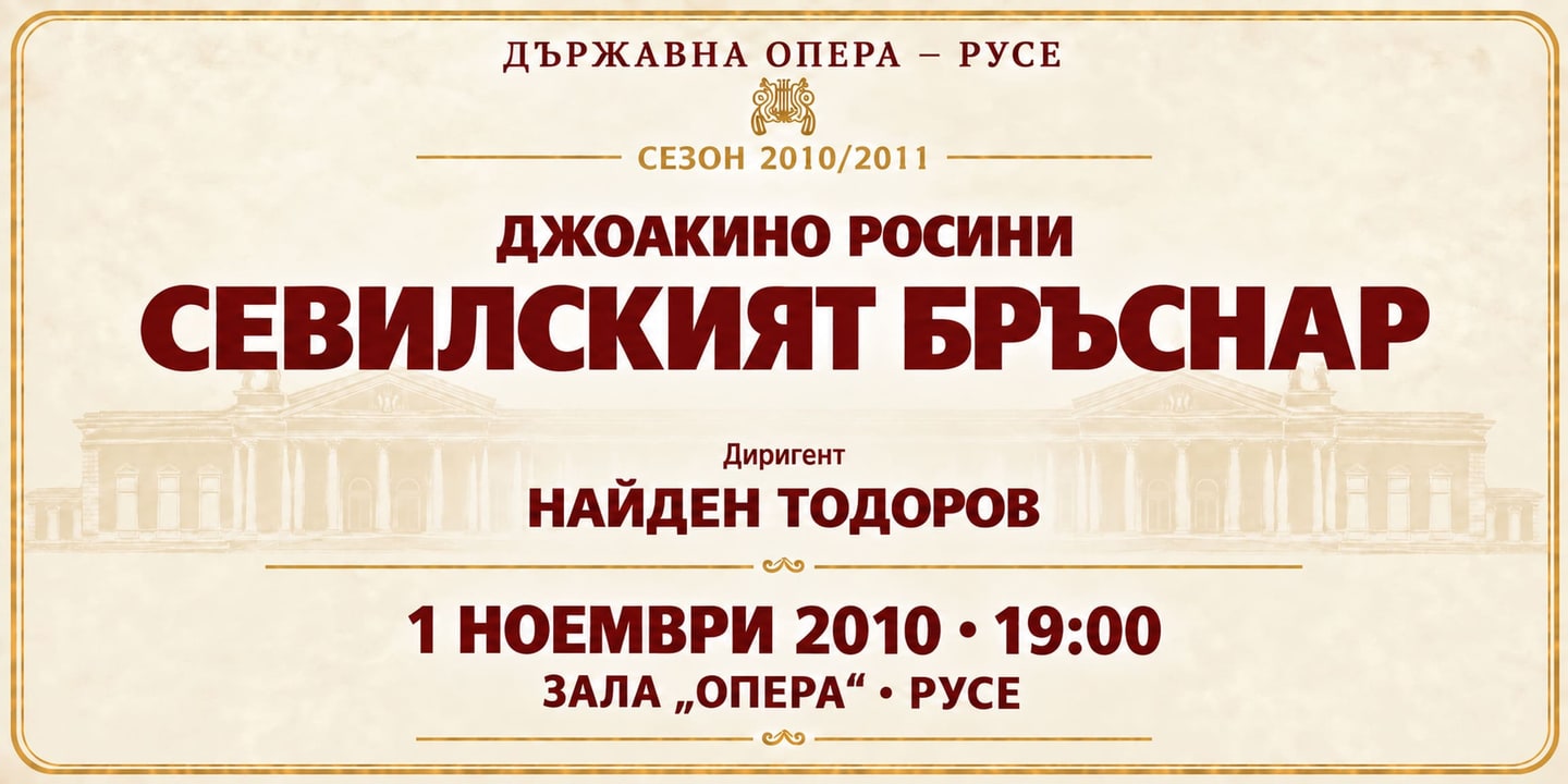 Event banner: Concert with State Opera Rousse (01.11.2010)