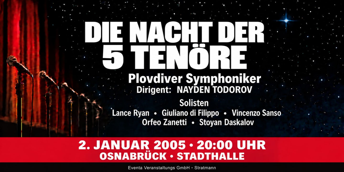 Event banner: Die Nacht der 5 Tenöre (02.01.2005)