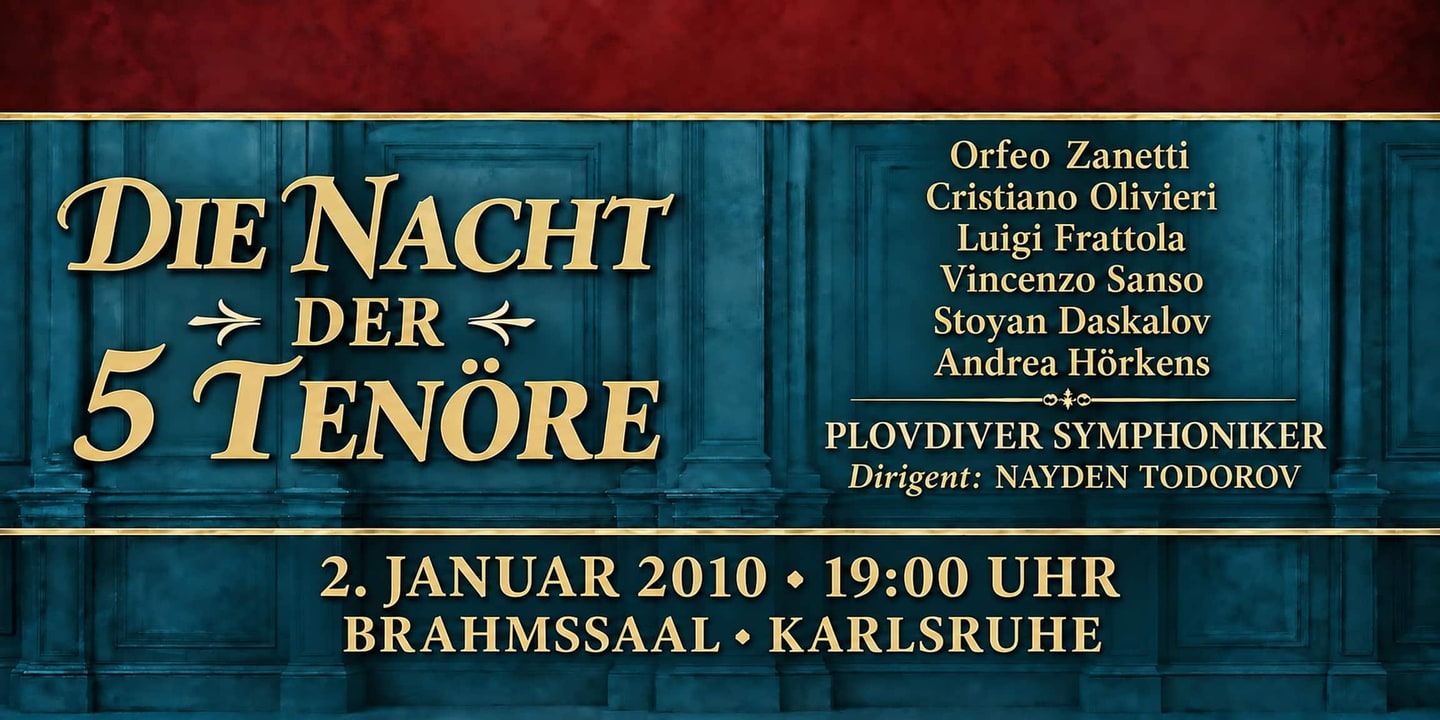 Event banner: Die Nacht der 5 Tenöre (02.01.2010)