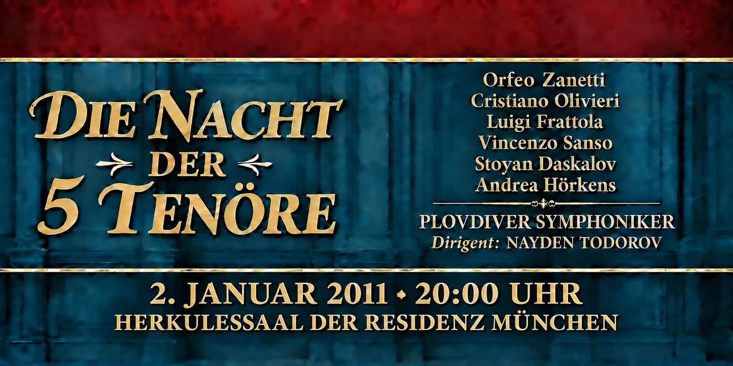 Event banner: Die Nacht der 5 Tenöre (02.01.2011)