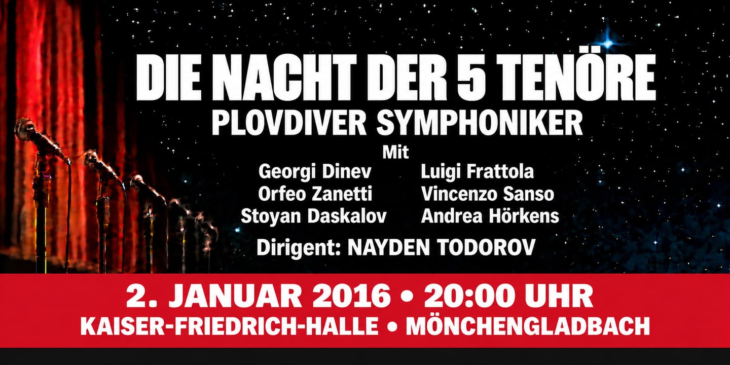Event banner: Die Nacht der 5 Tenöre (02.01.2016)