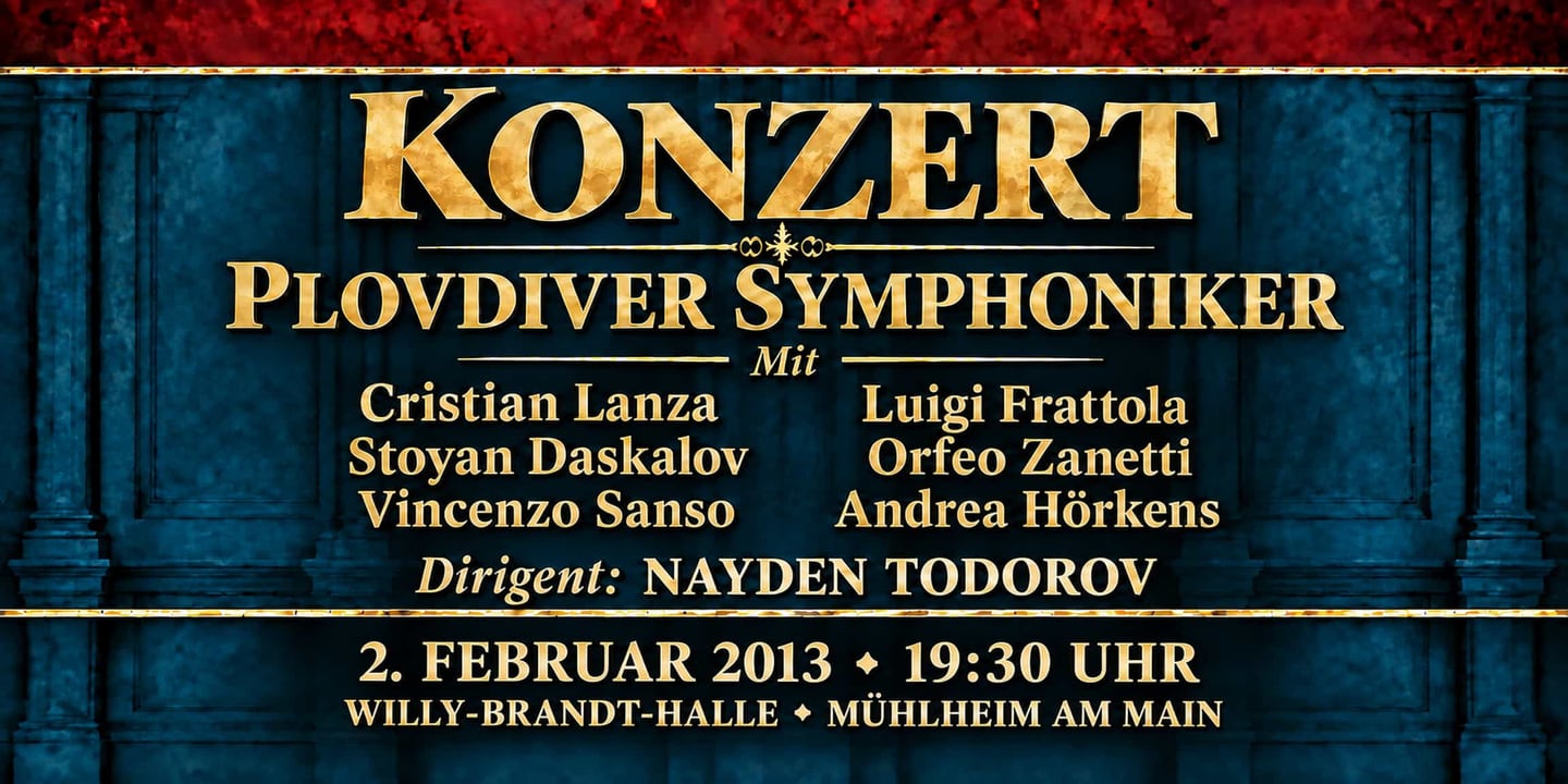 Event banner: Concert with Plovdiver Symphoniker (02.02.2013)