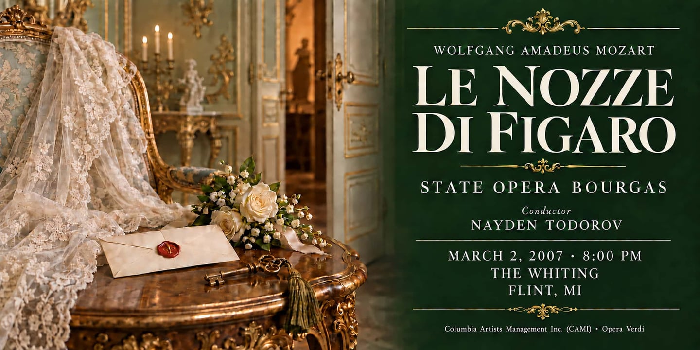 Event banner: Le nozze di Figaro by Mozart (02.03.2007)