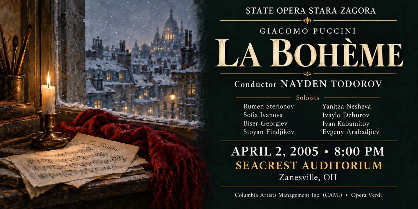 Event banner: La bohème (02.04.2005)
