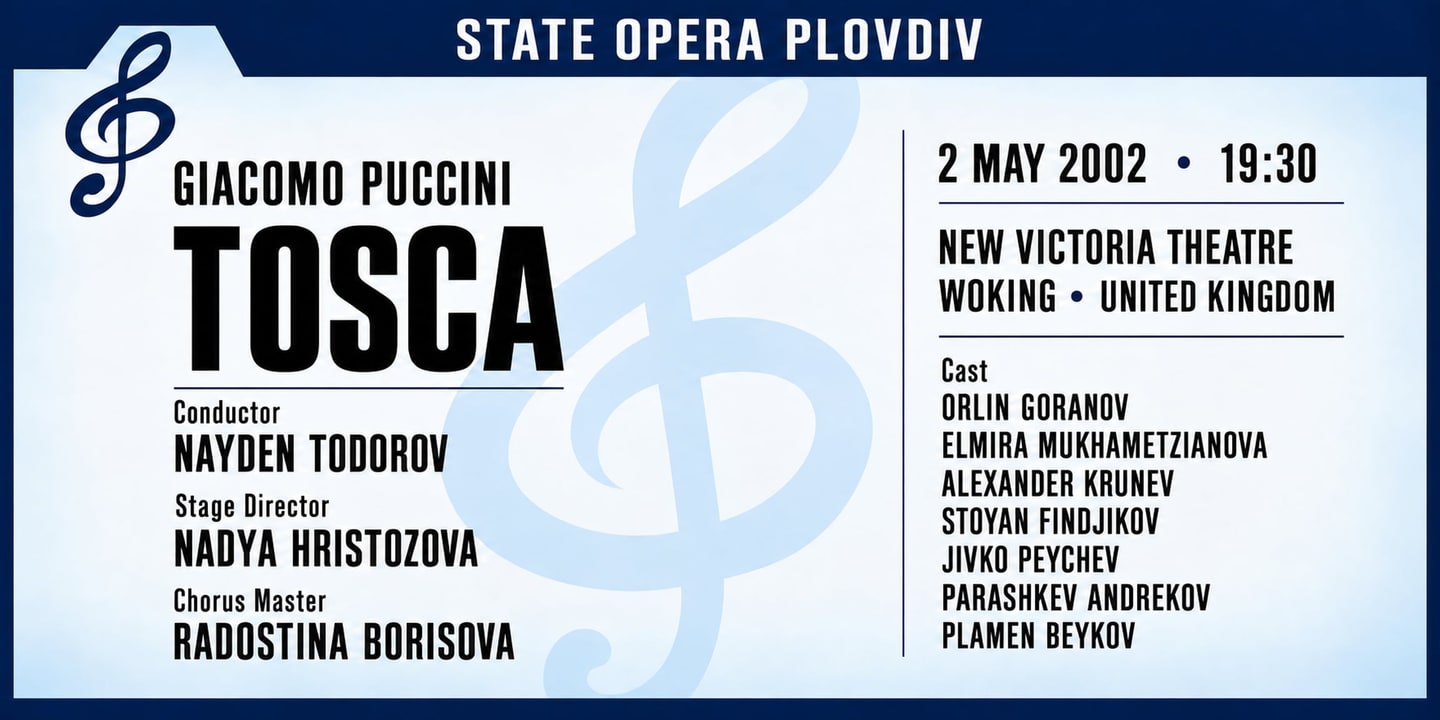 Event banner: Tosca (02.05.2002)