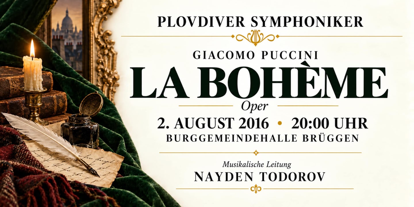 Event banner: La Bohème (02.08.2016)