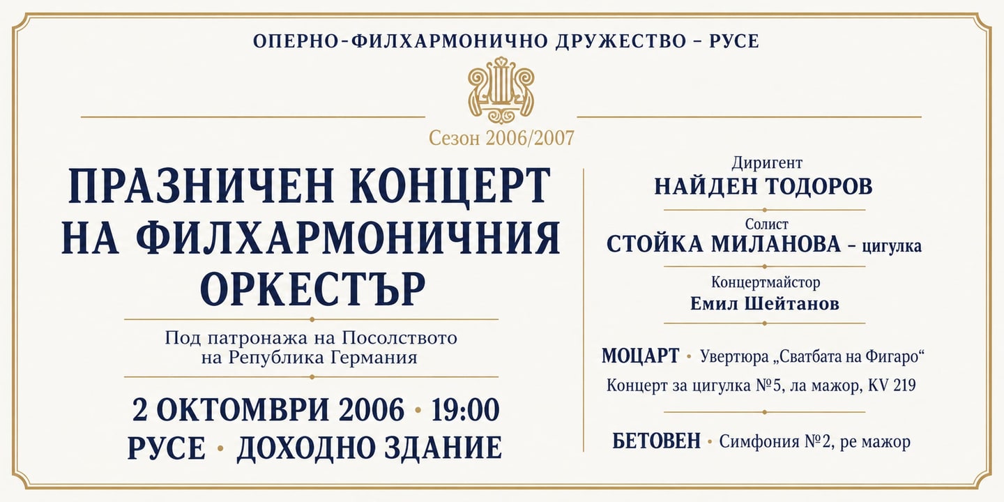 Event banner: Festive concert (02.10.2006)