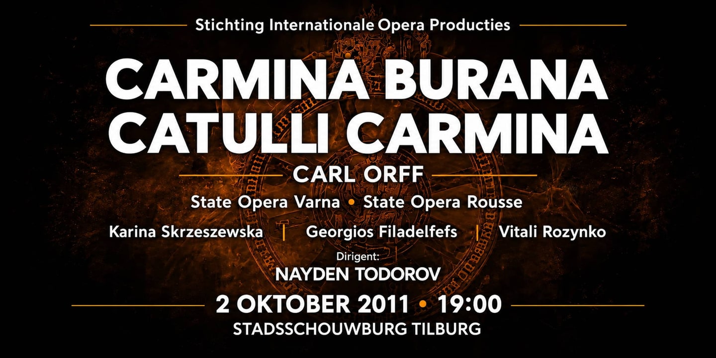 Event banner: Carmina Burana & Catulli Carmina (02.10.2011)