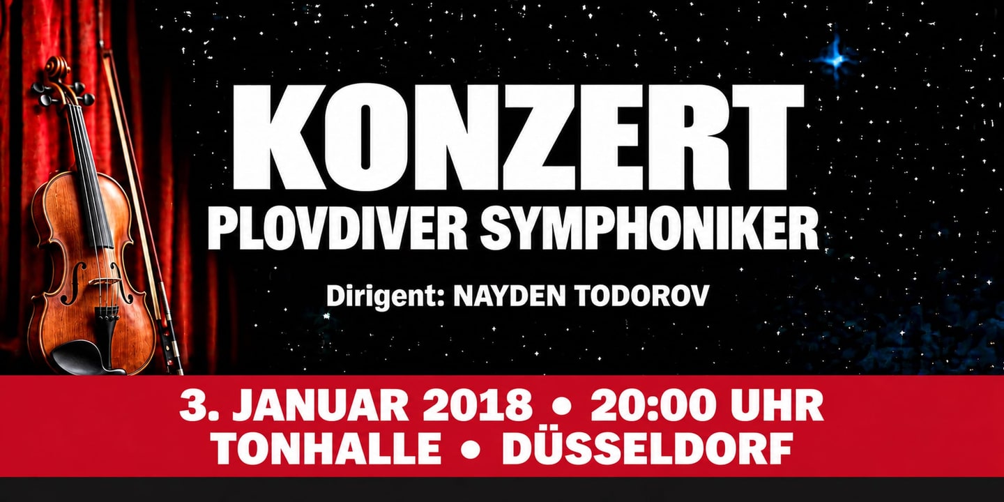 Event banner: Concert with Plovdiver Symphoniker (03.01.2018)
