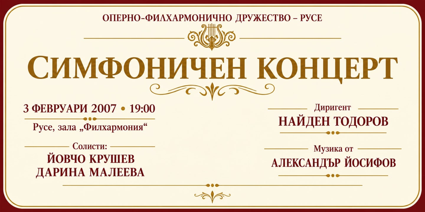 Event banner: Philharmonic concert (03.02.2007)