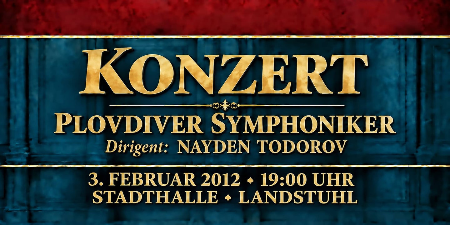 Event banner: Concert with Plovdiver Symphoniker (03.02.2012)
