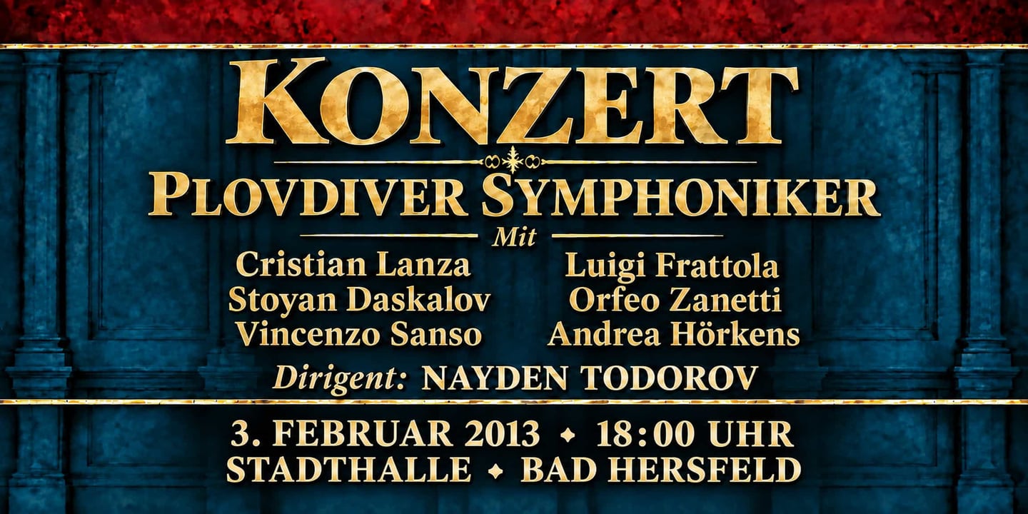 Event banner: Concert with Plovdiver Symphoniker (03.02.2013)