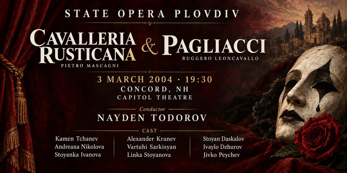 Event banner: Cavalleria rusticana / Pagliacci (03.03.2004)