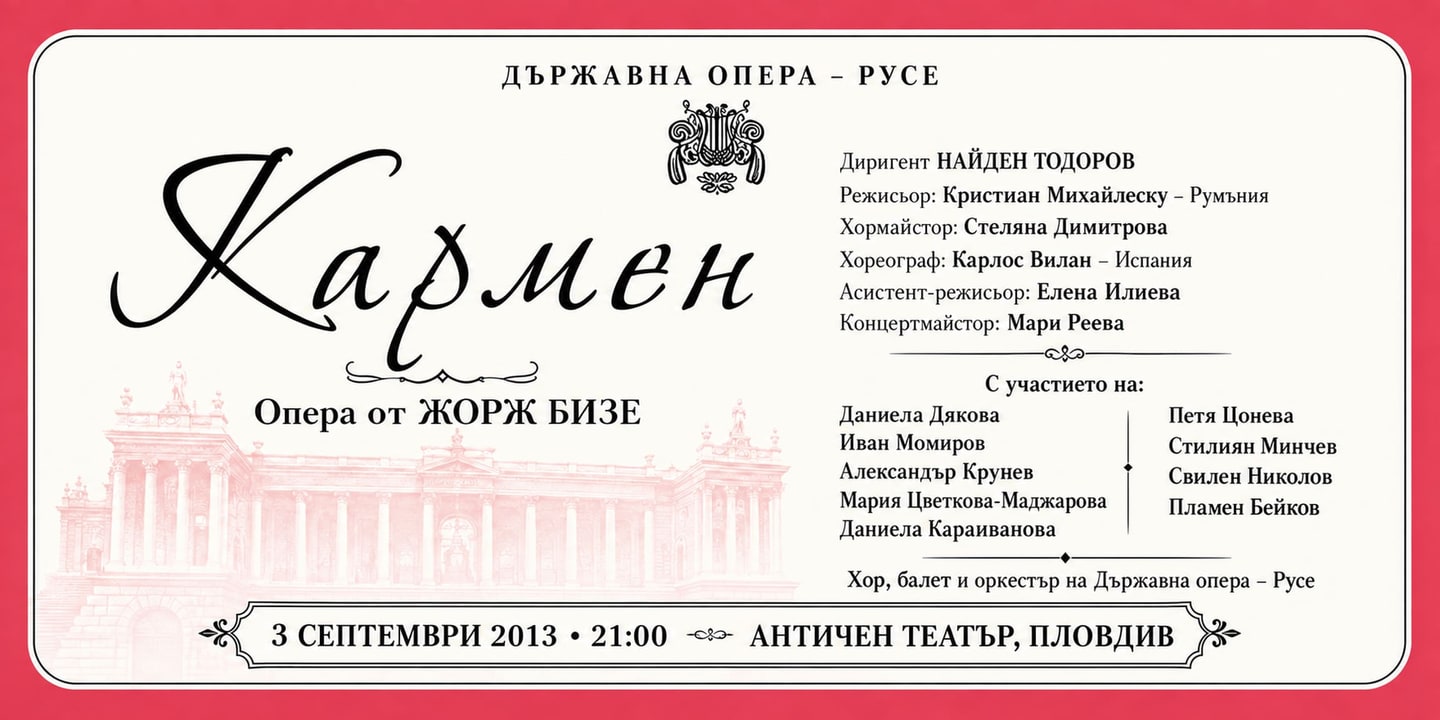 Event banner: Carmen (03.09.2013)