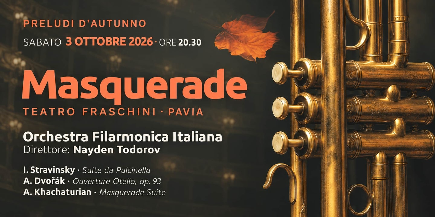 Event banner: Masquerade – Preludi d’autunno 2026 (03.10.2026)