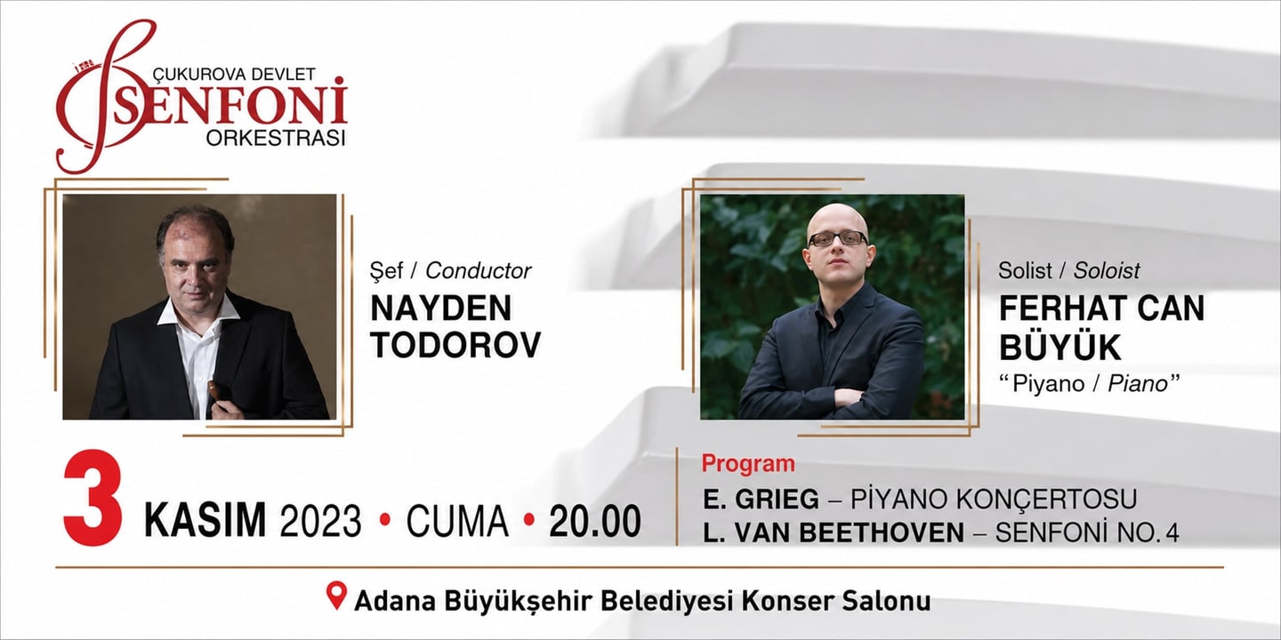 Event banner: Concert with Ferhat Can Büyük (03.11.2023)