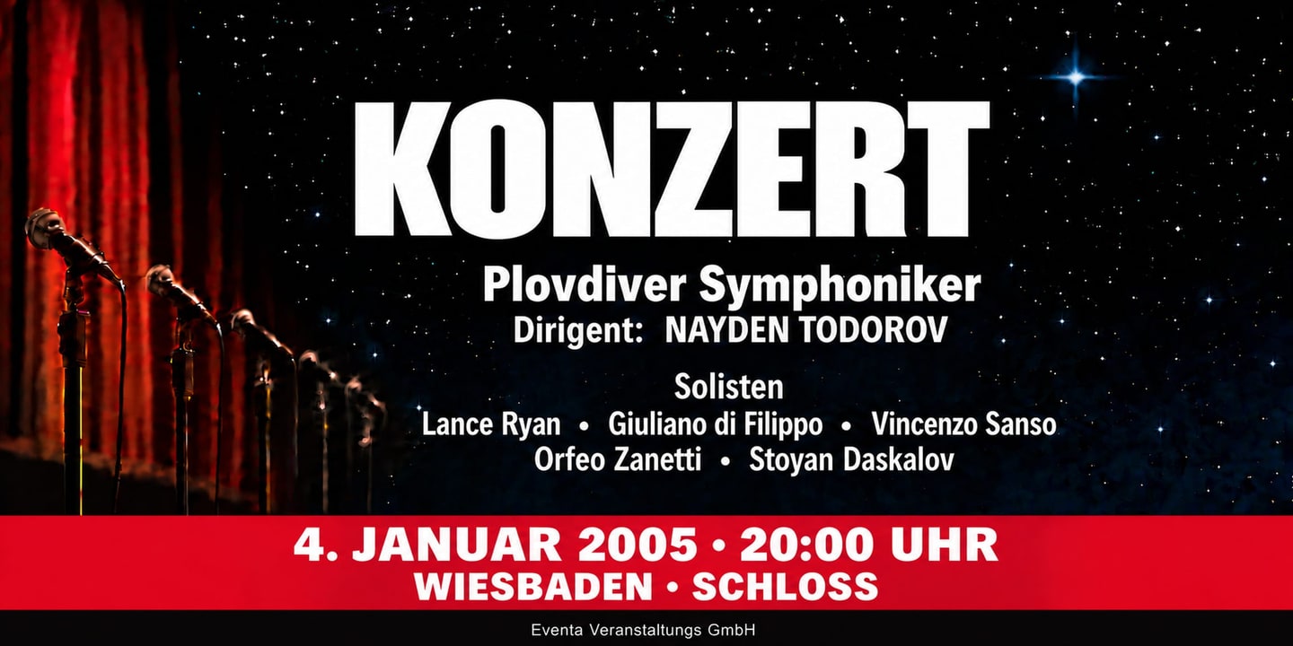 Event banner: Concert with Plovdiv Philharmonic Orchestra (04.01.2005)