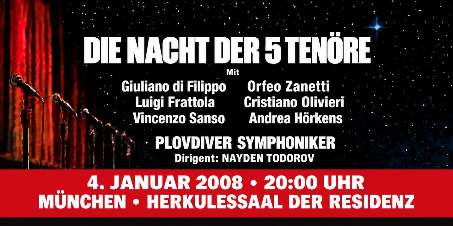 Event banner: Die Nacht der 5 Tenöre (04.01.2008)