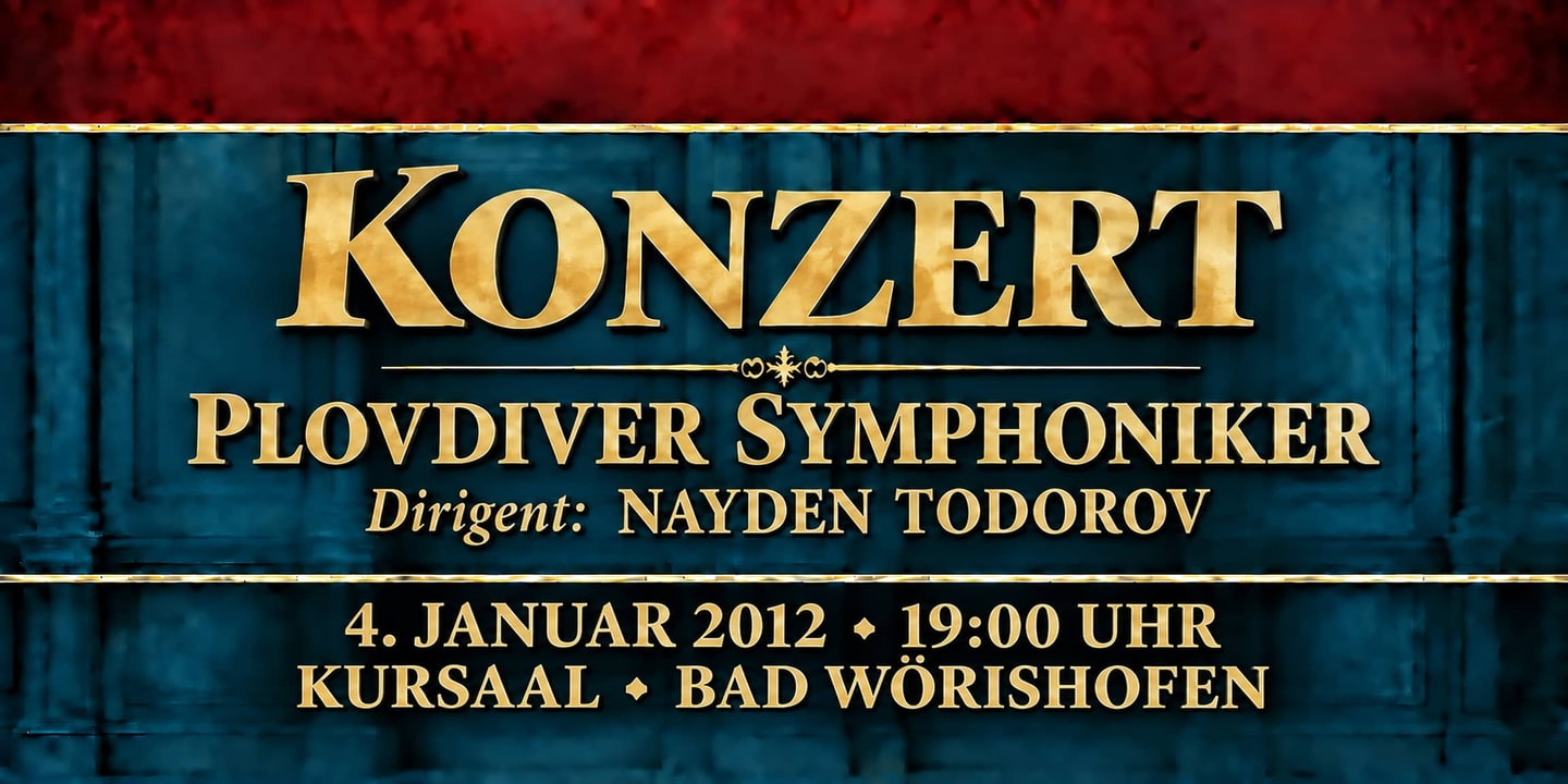 Event banner: Concert with Plovdiver Symphoniker (04.01.2012)