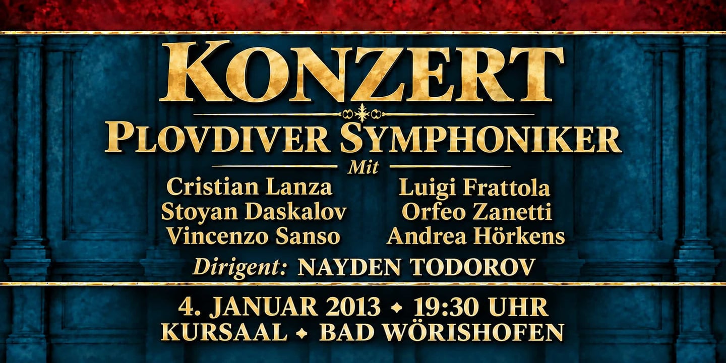 Event banner: Concert with Plovdiver Symphoniker (04.01.2013)