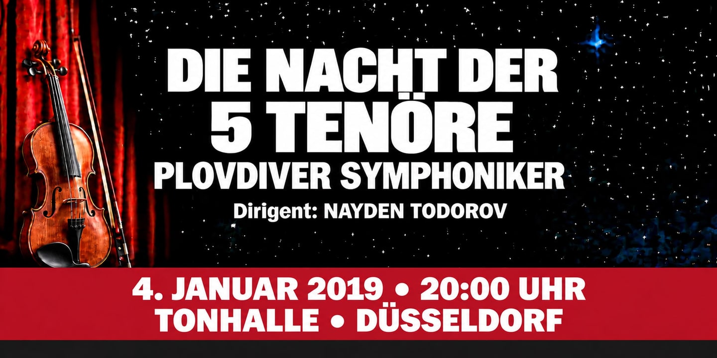 Event banner: Die Nacht der 5 Tenöre (04.01.2019)