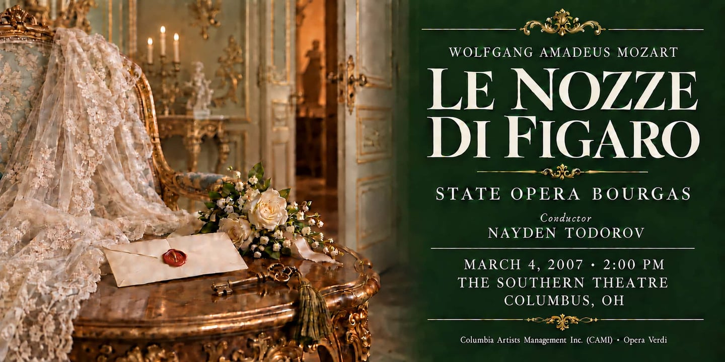 Event banner: Le nozze di Figaro by Mozart (04.03.2007)