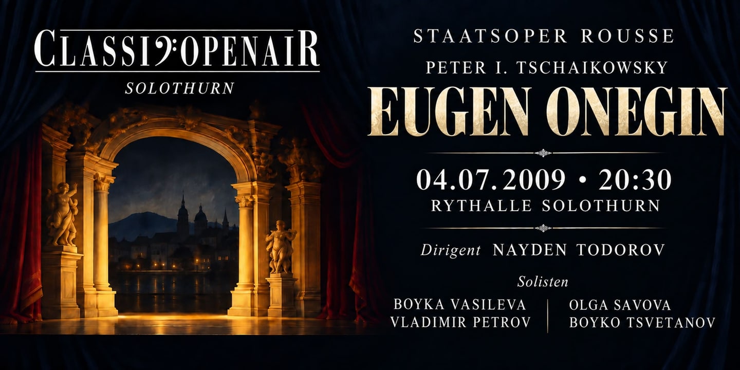 Event banner: Eugene Onegin (04.07.2009)