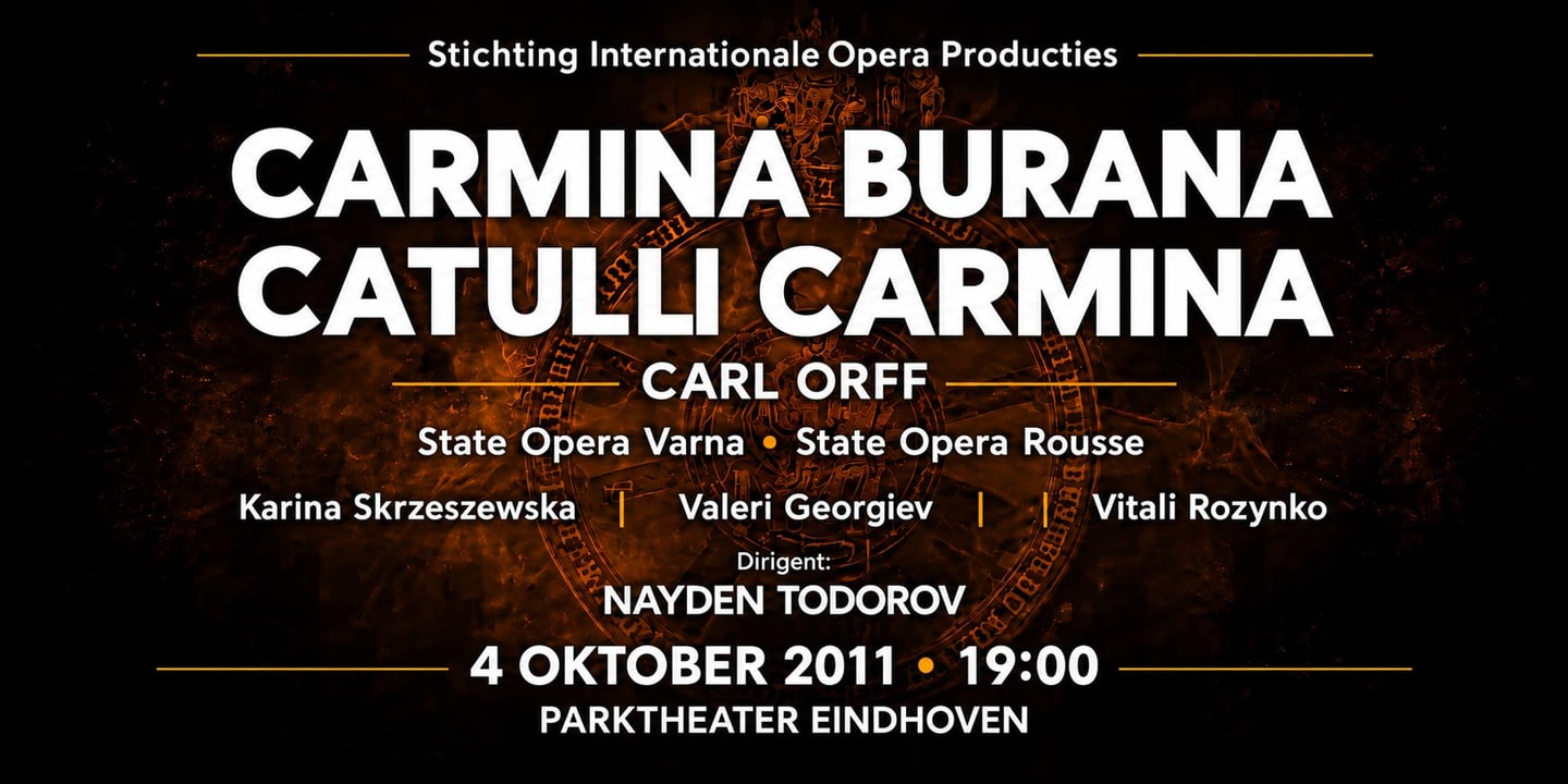 Event banner: Carmina Burana & Catulli Carmina (04.10.2011)