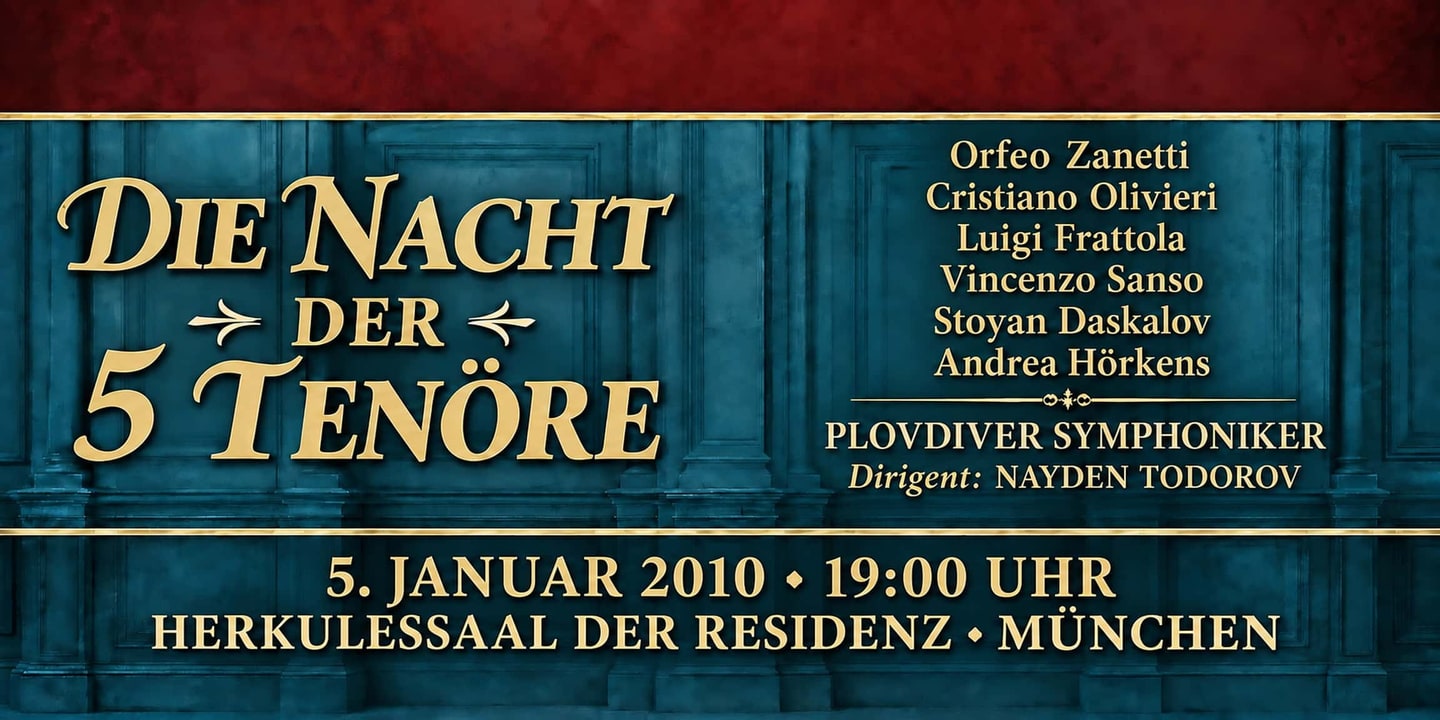 Event banner: Die Nacht der 5 Tenöre (05.01.2010)