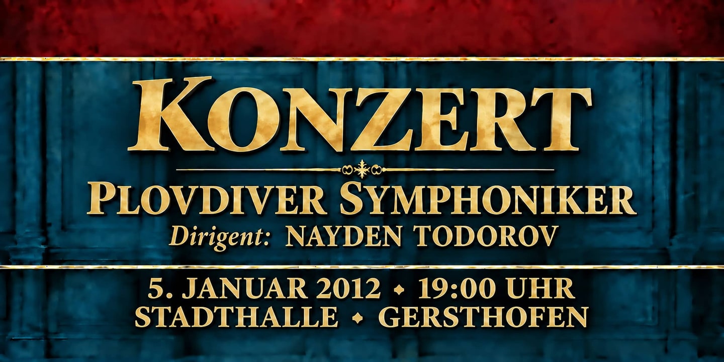 Event banner: Concert with Plovdiver Symphoniker (05.01.2012)
