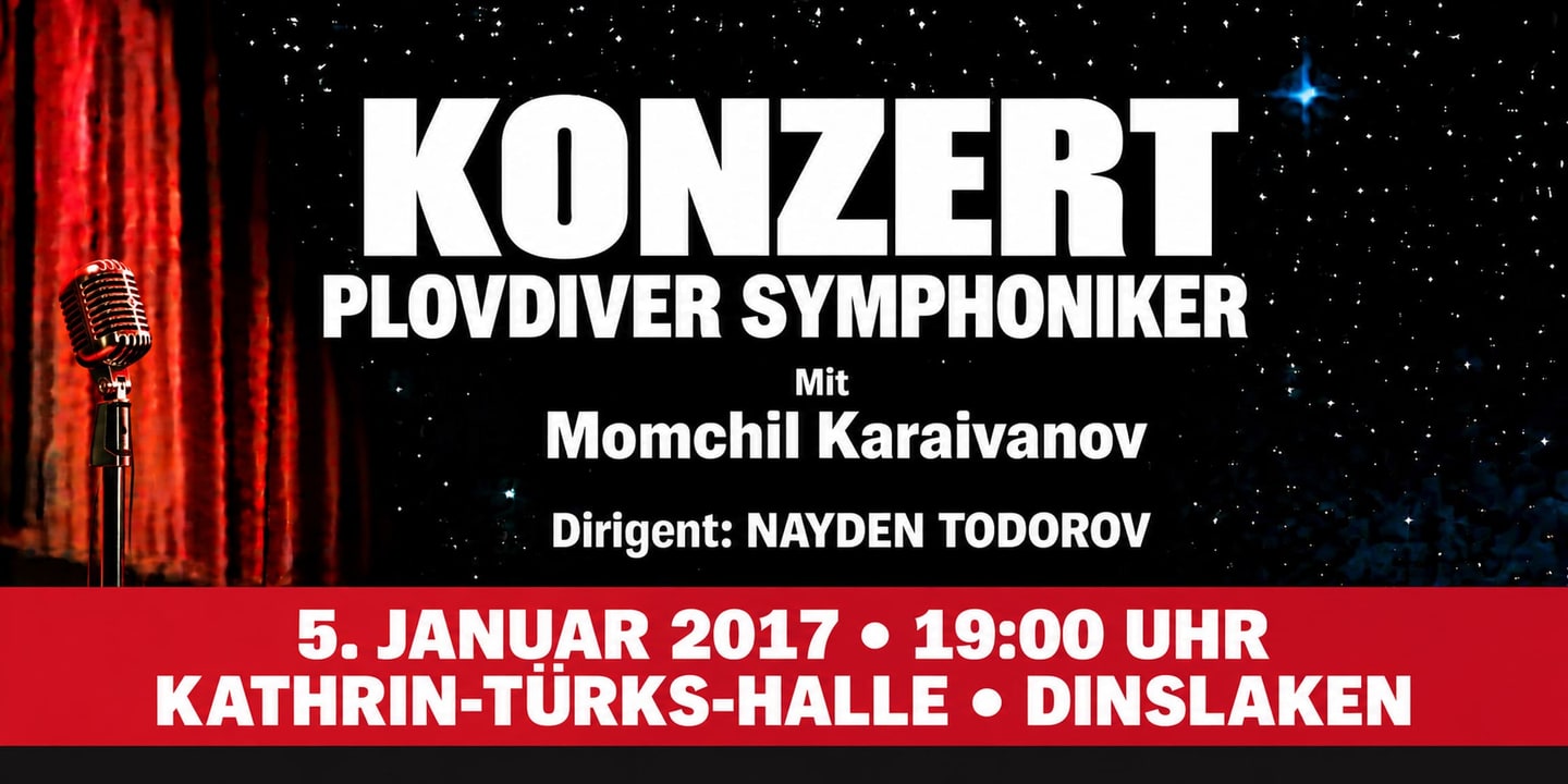 Event banner: Concert with Plovdiver Symphoniker (05.01.2017)
