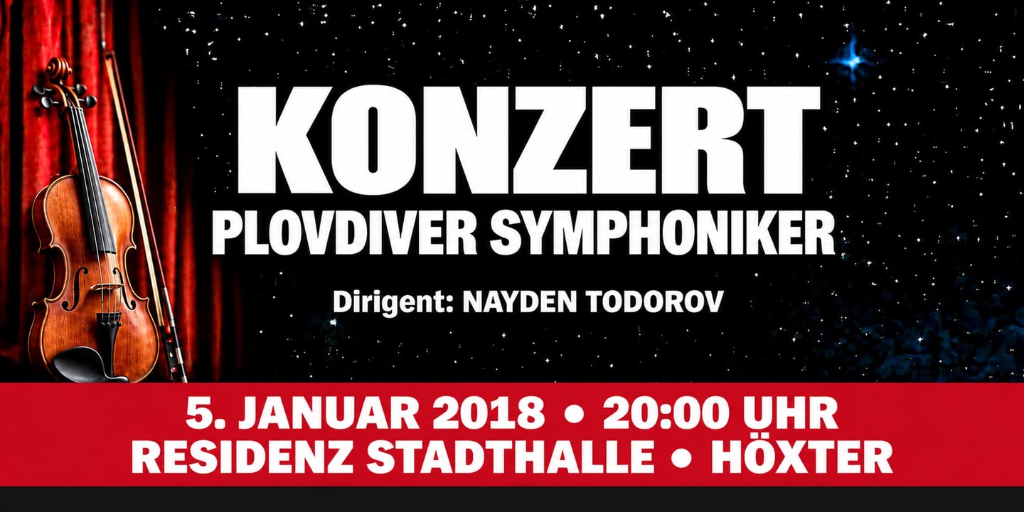 Event banner: Concert with Plovdiver Symphoniker (05.01.2018)