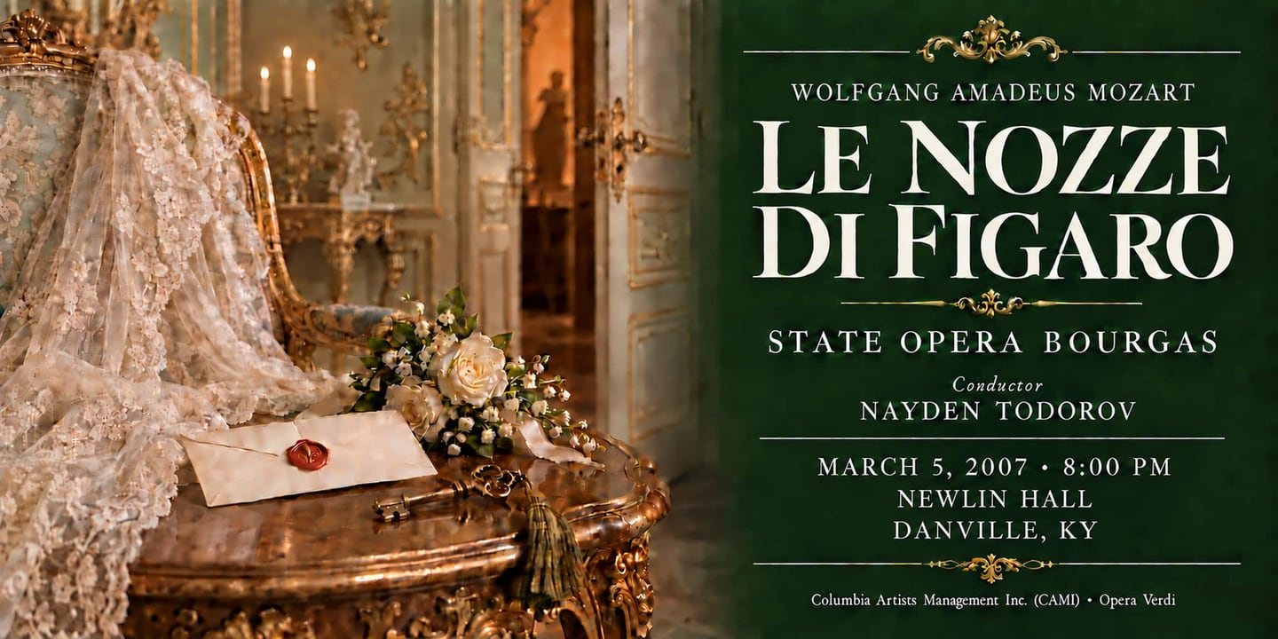 Event banner: Le nozze di Figaro by Mozart (05.03.2007)