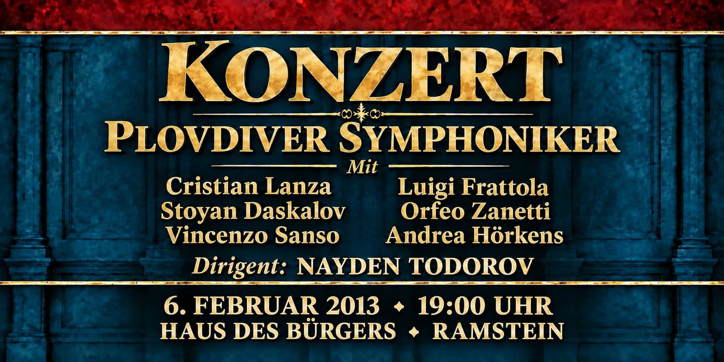 Event banner: Concert with Plovdiver Symphoniker (06.02.2013)