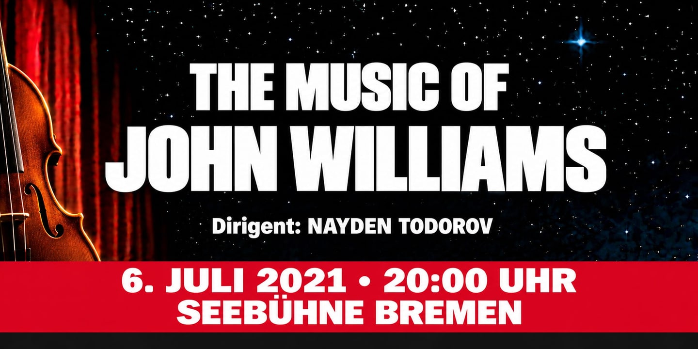 Event banner: The Music of John Williams (06.07.2021)