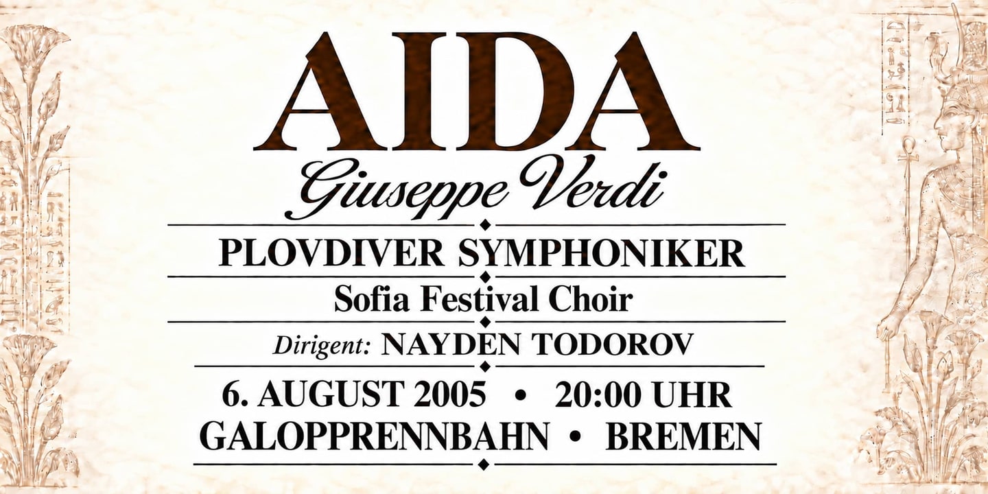 Event banner: Aida by Verdi (06.08.2005)
