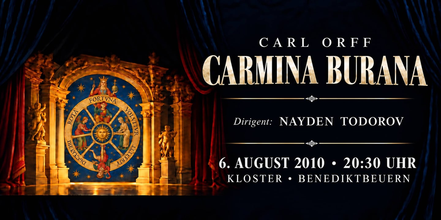 Event banner: Carmina Burana by Orff (06.08.2010)
