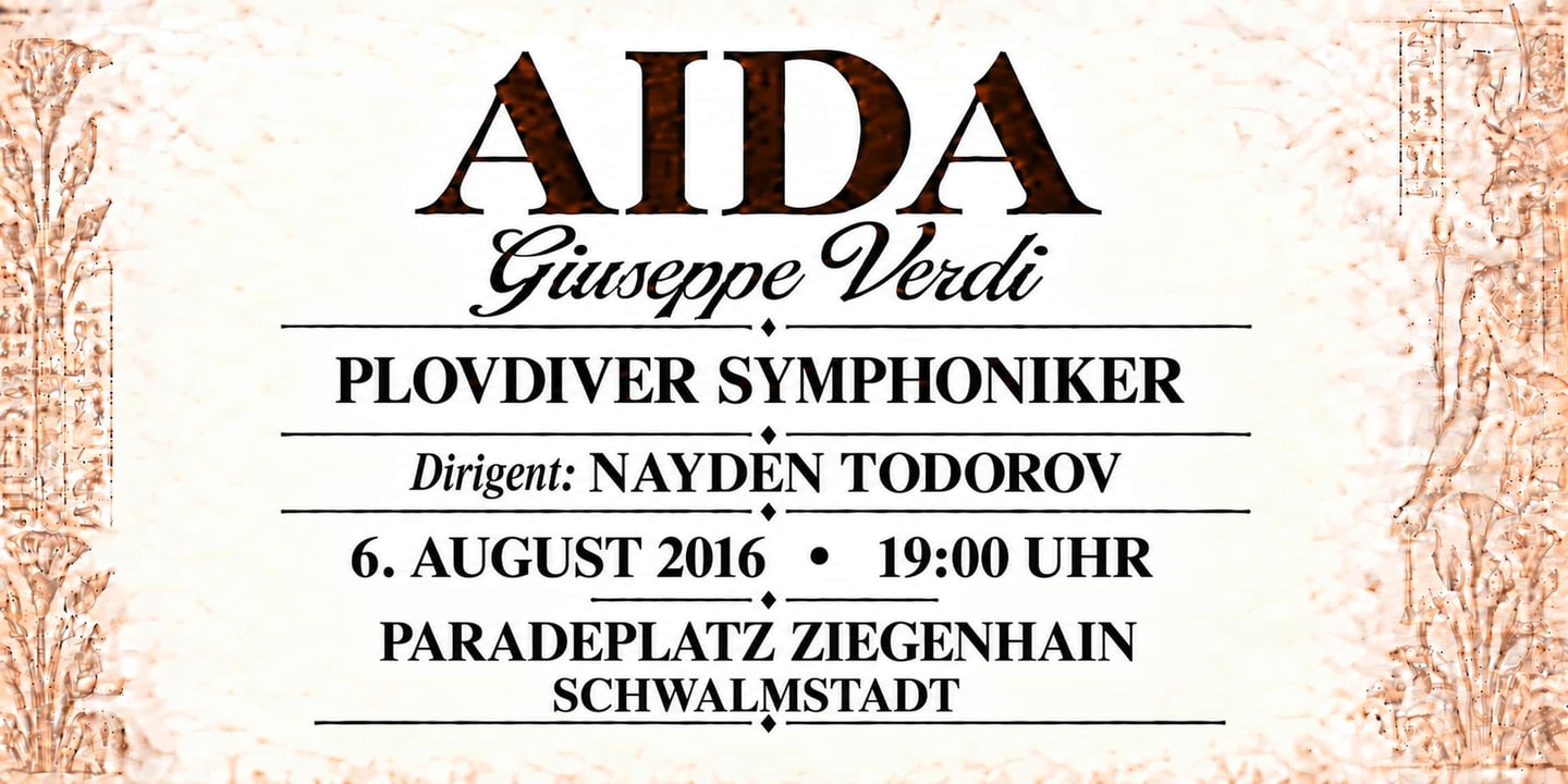 Event banner: Aida (06.08.2016)
