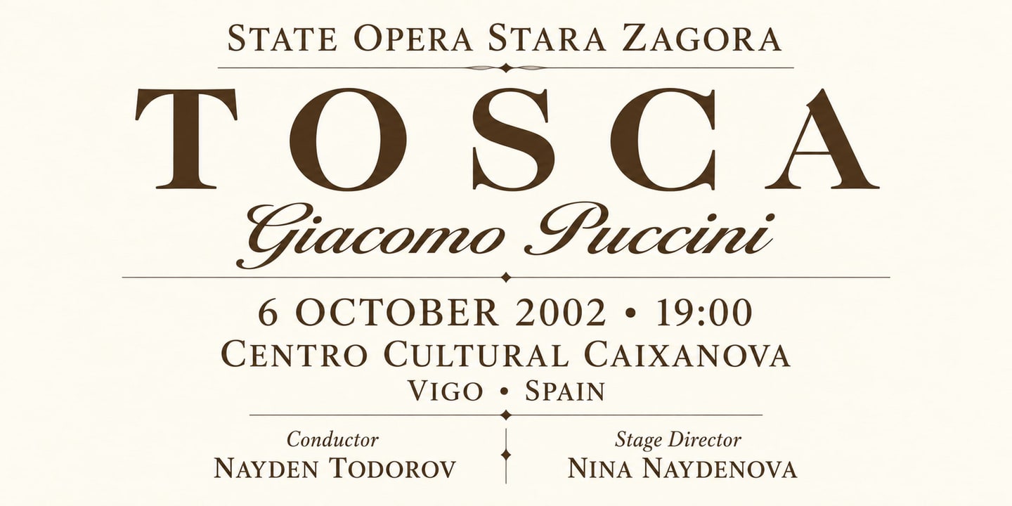 Event banner: Tosca (06.10.2002)