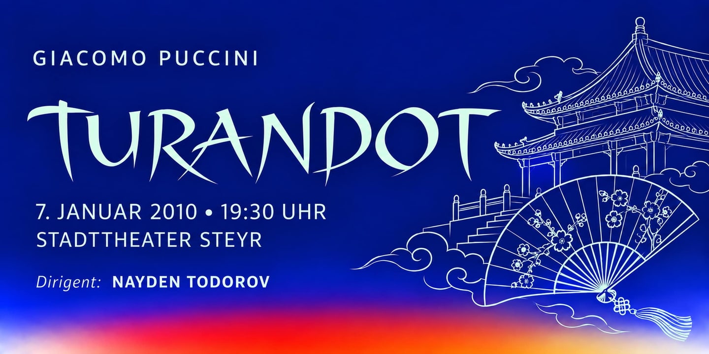 Event banner: Turandot by Puccini (07.01.2010)