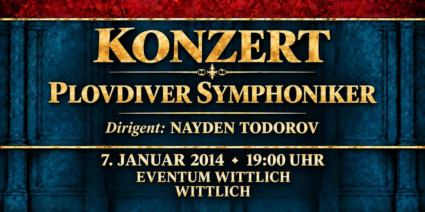 Event banner: Concert with Plovdiver Symphoniker (07.01.2014)